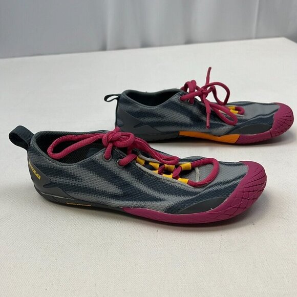 Tesla Shoes - Tesla Womens Bare Trek BK62 Gray Lace Up Low Top Trail Running Shoes Size 6